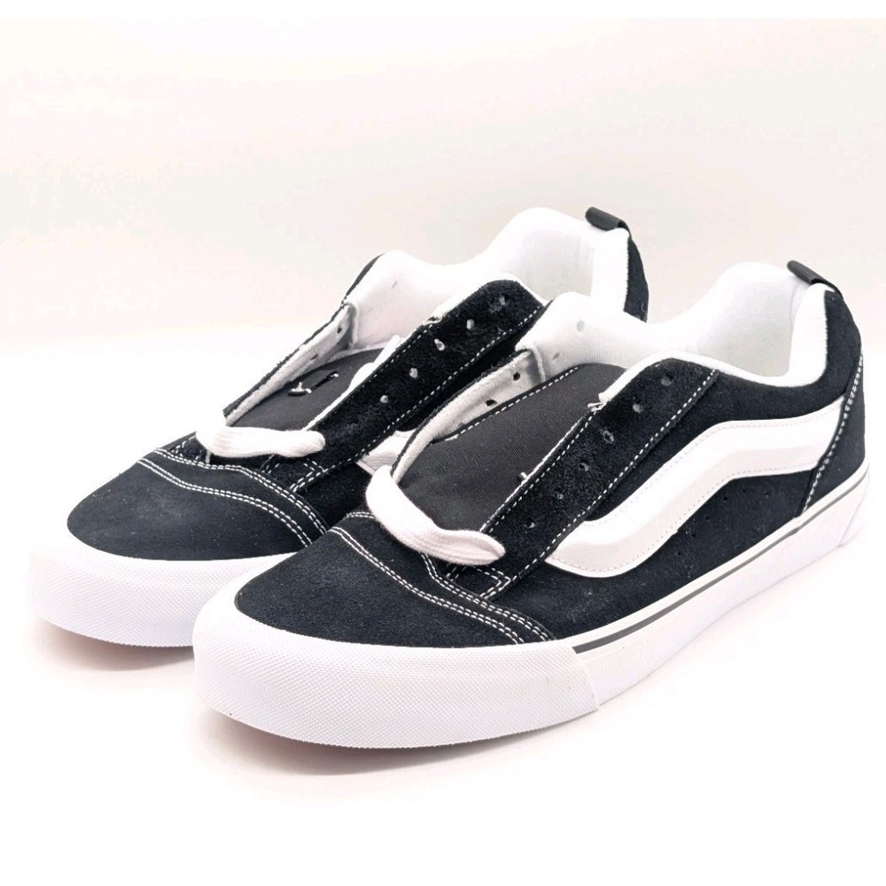 Vans Knu Skool Size Mens 13 Skate Board Black/True White Classic VN0009QC6BT - Picture 3 of 7